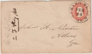 1860 SPRING PLACE GA 3c nesbitt son cl (Murry Co) (i314) - Picture 1 of 1