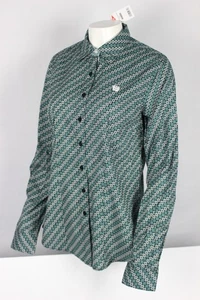 Cinch Women's Western Button Shirt Long Sleeve Green Multi Geo MSW9165055 - Picture 1 of 5