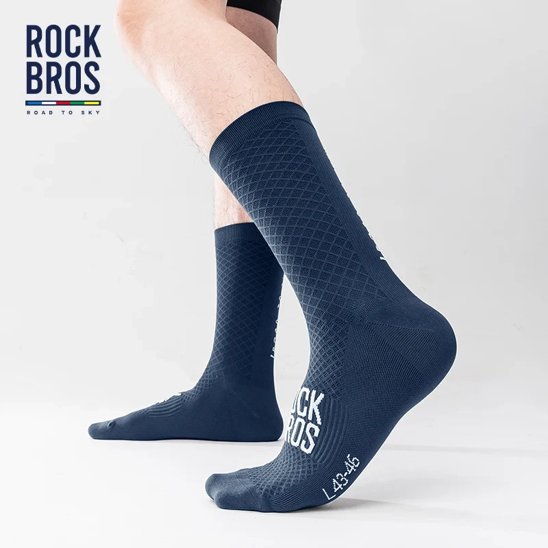 ROCKBROS Calcetines de Ciclismo Transpirables Amortiguadores Alto Elástico Calcetines Deportivos Par Foto 1 de 4