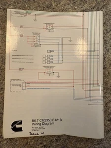 Cummins B6.7 CM2350 B121B Engine Wiring Diagram Bulletin 5411227 2017 Manual B11 - Picture 1 of 5
