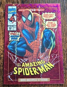 SPIDER-MAN 87V 2024 Marvel Masterpieces 92 Platinum VARIANT COVER PINK LASER 🔥 - Picture 1 of 6