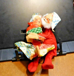 Vintage. Annalee 8" Mr & Mrs Santa Clause Mobilite, Wärmflasche Puppen 1971 - Bild 1 von 11