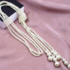 Elegant Pearl Tassel Chain Long Pendant Necklace Charms Sweater Jewelry Gi F❤