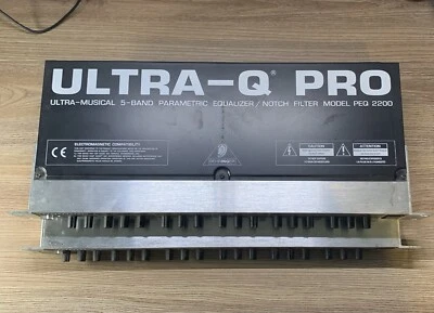Equalizador paramétrico Behringer Ultra Q Peq 2200 musical 5 bandas (Leia a descrição - Imagem 1 de 4