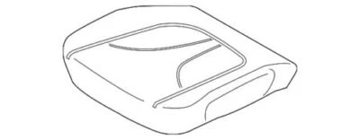 Conjunto de cubierta de asiento del conductor delantero original Ford Nautilus 2019-2021 KA1Z-5862901-CE Foto 1 de 2