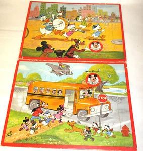 Vintage 1960's Tray Puzzle lot Disney Mickey Mouse (F). - Picture 1 of 2