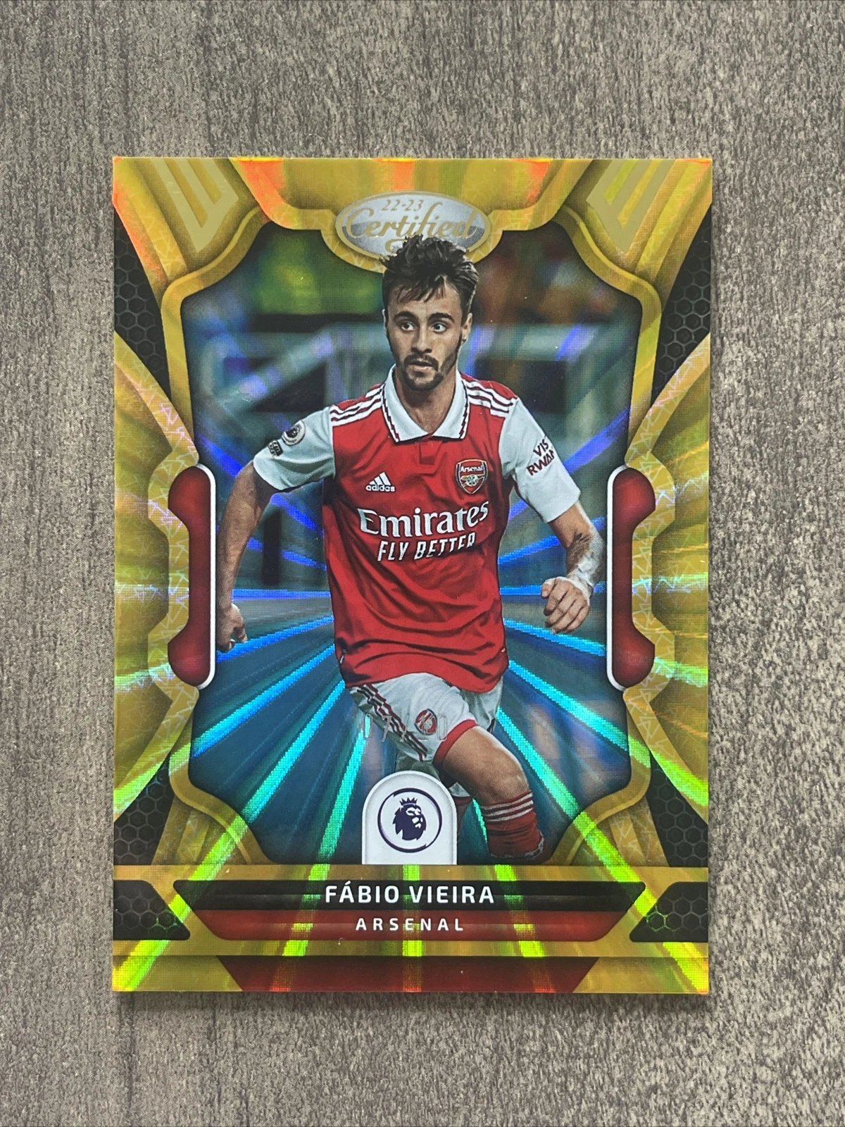 2022-23 Chronicles Fabio Vieira Certified Gold Laser /10 No.127