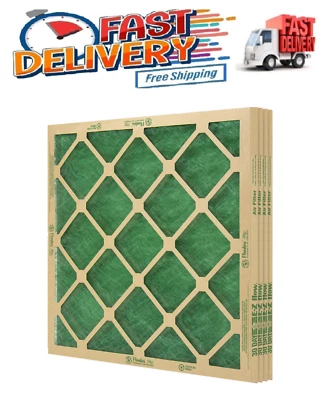 Filtro de aire MERV 1 de vidrio anidado AAF Flandes (paquete de 4) 14x25x1 Foto 1 de 4