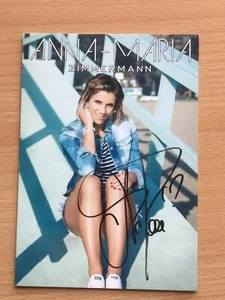 Tarjeta de autógrafo Anna-Maria Zimmermann firmada originamente MÚSICA TV #5847 - Imagen 1 de 1