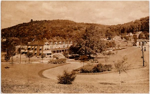 20th Street Townhouses & Park Reading Pennsylvania Pagoda 1900s RPPC Postcard - Picture 1 of 2