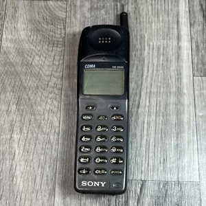 SONY CM-D500 VINTAGE CELL PHONE SLIDE OUT UNTESTED CDMA BRICK 1990s CANDY BAR - Picture 1 of 6