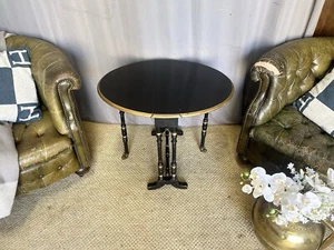 Antique Victorian Regency Style Extendable Side Table - Picture 1 of 13