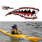 2pcs Shark Teeth Mouth Decal Sticker for Kayak Canoe Dugout Dinghy Boat