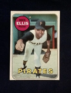 1969 # 286  Dock Ellis Rookie Pittsburgh Pirates  High Grade - Picture 1 of 2