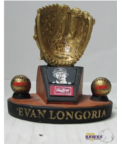 Evan Longoria 2010 Gold Glove Award Replica Trophy - Tampa Bay Devil Rays Cover