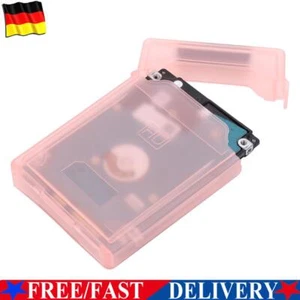 2,5-Zoll-HDD-SSD-Schutzhülle aus Kunststoff, stoßfeste Festplattenbox (rot) - Bild 1 von 9