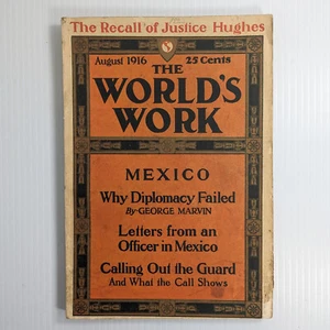 The World's Work Magazine August 1916 WWI Charles Evans Hughes - Picture 1 of 14