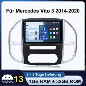 Für Mercedes Vito W447 Autoradio 2014-2020 1+32G Android13 carplay  GPS BT DAB+  - Bild 1 von 13