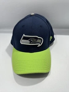 Seattle Seahawks Hat Cap - Size Medium-Large Flex Fit - New Era 39Thirty - Blue - Picture 1 of 8