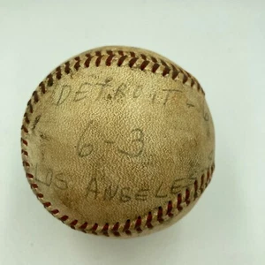 Mickey Lolich Signed Career Win No. 53 Final Out Game Used Baseball Beckett COA - Picture 1 of 9