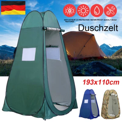 Pop Up Duschzelt Toilettenzelt Umkleidezelt Camping Zelt Beistellzelt Angelzelt - Bild 1 von 4