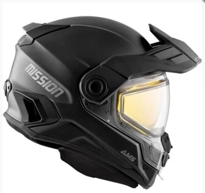 CKX Mission Snowmobile Helmet, Electric Shield, Matte Black 3XL 512387 - Picture 1 of 1