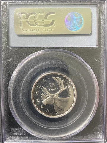 1954 Canada Silver Quarter & 1959 Canada Silver Dollar Both PL 66 Cover