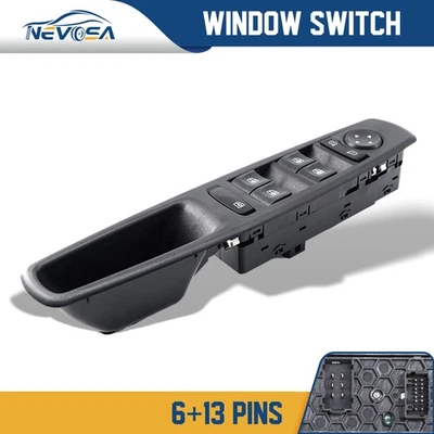 Interruptor de control de ventana eléctrica maestro del lado del conductor 254000008R para Renault Fluence   Foto 1 de 4