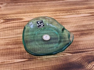 Ryukyu Glas Freiform Schmuck Schale Modernist 3,75" Aufkleber Handarbeit RGC Okinawa - Bild 1 von 8