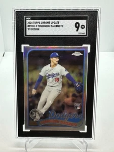 2024 Topps Chrome Update Series - 1989 Topps Yoshinobu Yamamoto #89CU-5 SGC 9 - Picture 1 of 2