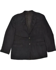 CHAPS Mens 2 Button Blazer Jacket UK 42 XL Black Polyester AN06 - Picture 1 of 3