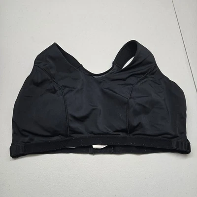 Sujetador deportivo Cacique para mujer 42D negro malla inalámbrica correa ancha espalda deportiva Foto 1 de 4