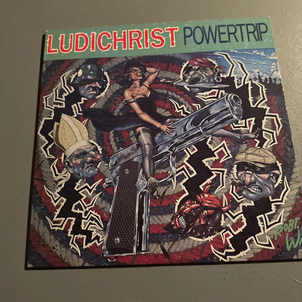 Ludichrist - Powertrip LP 1988 Combat 88561-8246-1 - w/ Inner Original - Image 1 of 4