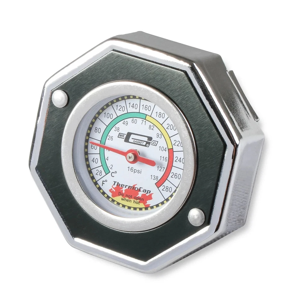 Mr Gasket 2476BK Black Domestic ThermoCap - Image 1 of 4