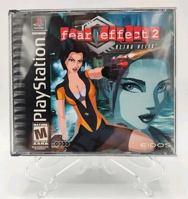 Fear Effect 2: Retro Helix (PS1, 2001) *CIB w/ Reg Card + Case Protector* Tested - Image 1 of 4