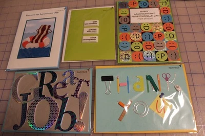 Lot of 12 Papyrus Thank You Administrative Day Greeting Cards w/envelopes - Image 1 of 4