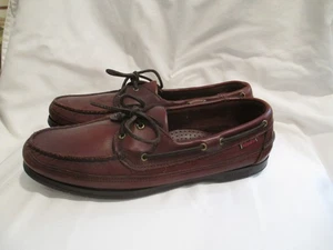 SEBAGO DOCKSIDERS / USA 🔥 MENS 11 1/2==BROWN / LACE UP BOAT SHOES EXCELLENT - Picture 1 of 13