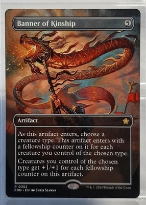 Banner of Kinship - Rare/Full Art - Magic: The Gathering Foundation: Extras NM - Bild 1 von 2