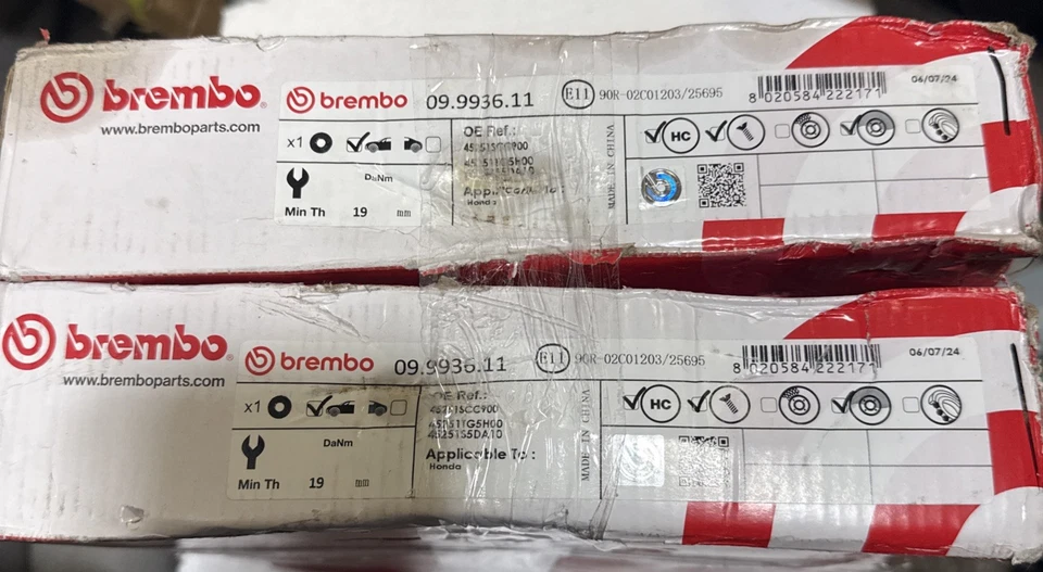 Rotor de freno de disco 2 piezas para Honda Civic Insight 1999-2014 BREMBO Foto 1 de 4