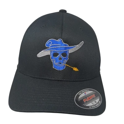 Sombrero ajustado Hillbilly Rock Krew con calavera negro mediano bordado Flexfit Foto 1 de 4