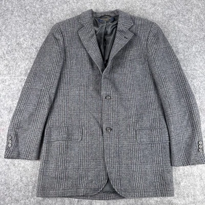 Blazer Brooks Brothers Para Hombres 39R Feathertweed Mezcla Lana Espiga Clásico EE. UU. Foto 1 de 4