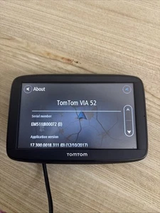 TomTom VIA 52 Sat Nav 5” Screen UK) *FREE POST* HAVE MARK IN SCREEN SEE PHOTOS - Picture 1 of 8