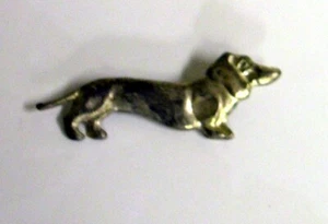 Dachshund Dog Silver Pin Detti Originals - Picture 1 of 1