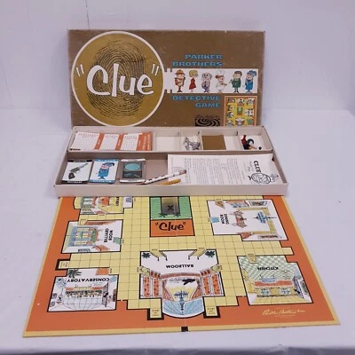 Vintage 1963 CLUE Detective Board Game from Parker Brothers - complete  - Image 1 of 4
