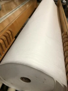 60” Spunbond 125 Series White Non-Woven Fabric - Picture 1 of 5