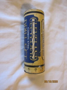 Vintage 1929 Cleveland Kohlenstoffstahl Bohrer Set # 26 Löcher für 8 Bits / nur 4 - Bild 1 von 6