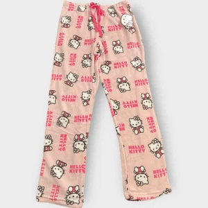 Hello Kitty Sanrio All Over Fuzzy Soft Touch Pajama Pants Womens size X-Large - Picture 1 of 9