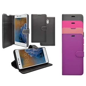 For Nokia 2 Case Wallet Flip PU Leather Stand Card Slot Pouch Phone Cover - Picture 1 of 15