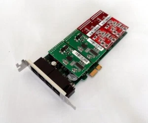 Tarjeta de bajo perfil Atcom AXE400PL-22 4 puertos analógica PCI-E Asterisco con 2 FXS 2 FXO - Imagen 1 de 2