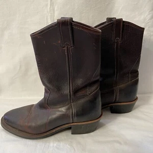 Vintage Chippewa Stiefel braun Cowboy Western Größe 9,5 D Nähte Made in USA - Bild 1 von 24